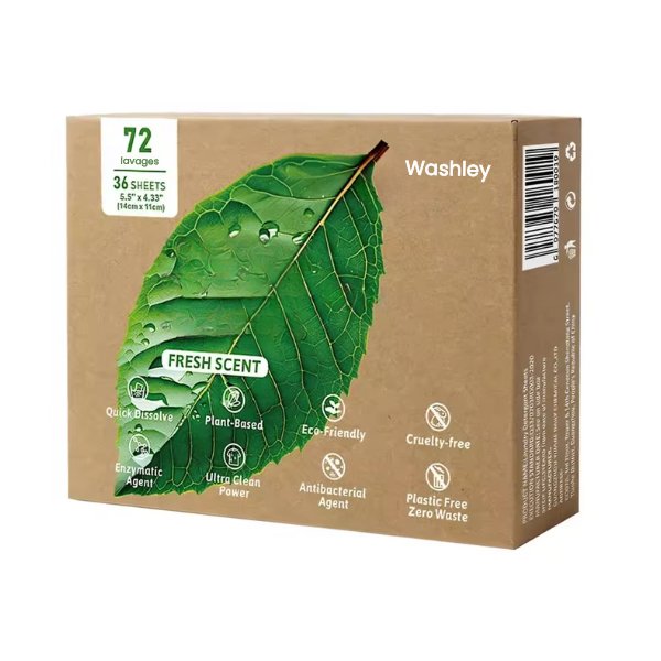 Feuilles de lessive écologiques